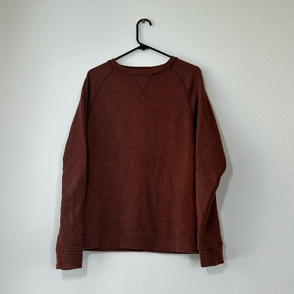 Taylor Stitch Crewneck Sweatshirt, Crimson, Size M (40)